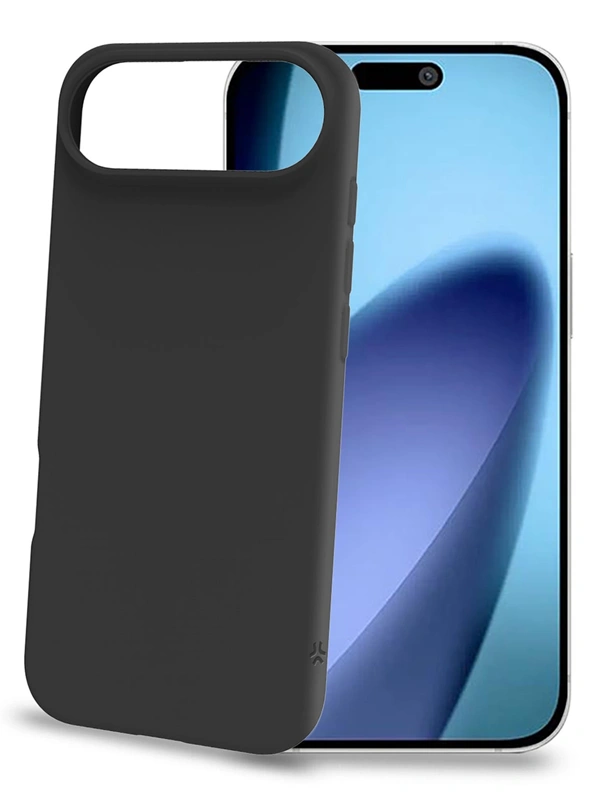 Celly iPhone Air Cromo silikoninis dėklas, juoda, 2 nuotrauka